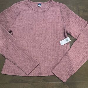 Textured pink top